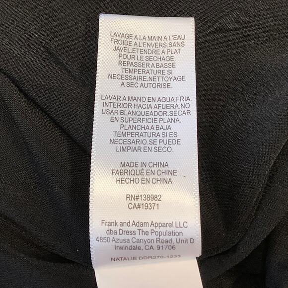 Dress the Population Size Small Natalie Gold Sequin Cocktail Party Dress G7-2 - Picture 8 of 9